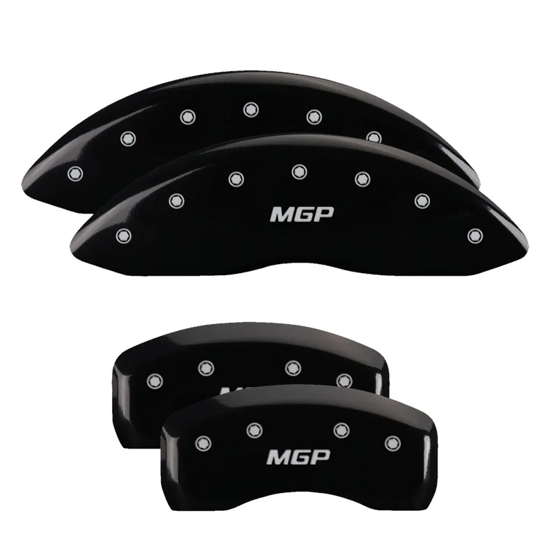 54013SMGPBK – MGP CALIPER Caliper Cover, Set of 4 MGP Logo Powder Coated Black Aluminum